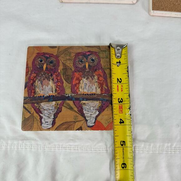 Thirstystone Set of 3 Hoo Hoo Owl Bird Coasters by Elizabeth St. Hilaire Nelson - Picture 7 of 7